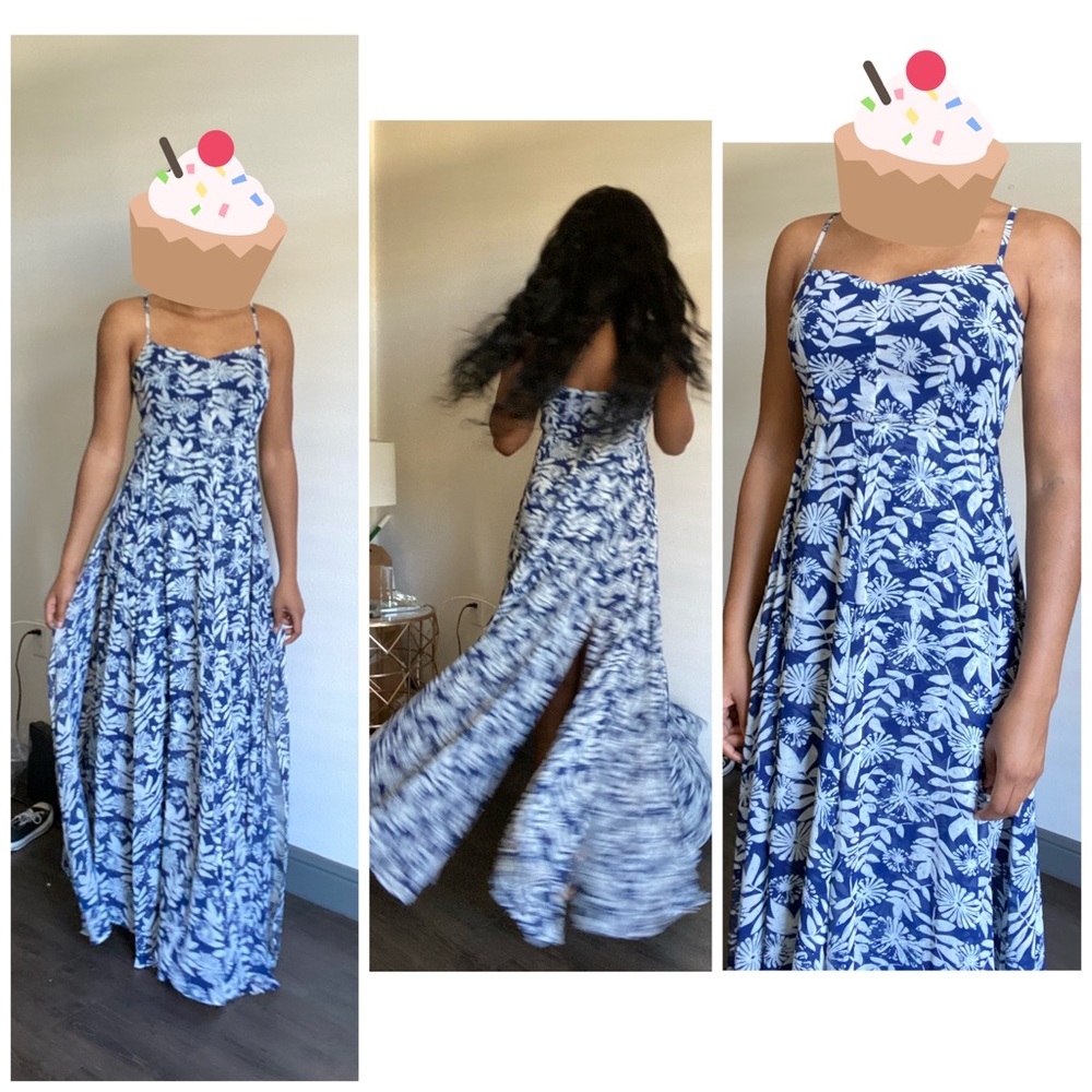 Multi layer floral sleeveless maxi dress